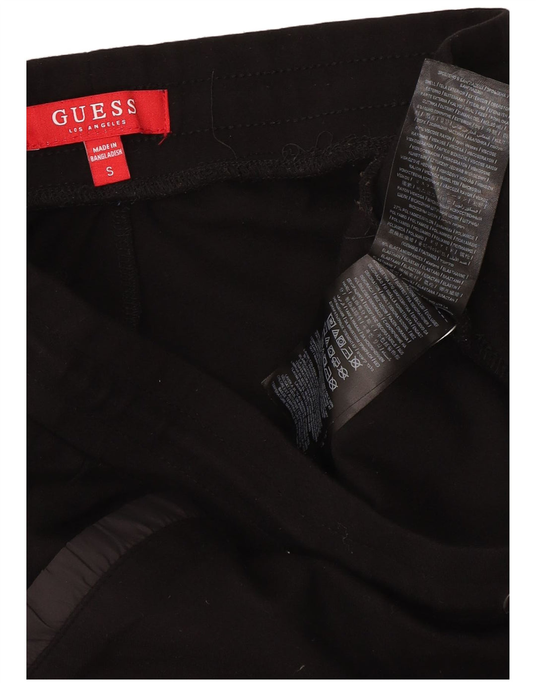 Guess Pantalon de Survêtement Homme Joggers Small Noir Viscose