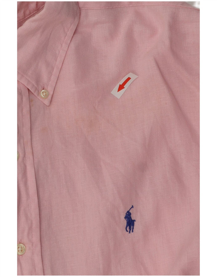 POLO RALPH LAUREN Chemise Blake Oversize Homme XL Rose Lin