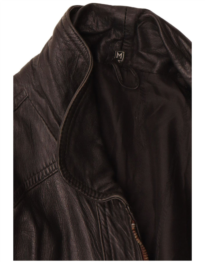 Veste en cuir homme vintage UK 38 Cuir noir moyen