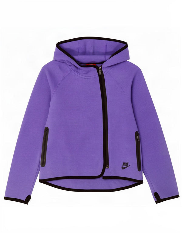 Nike Sweat à capuche zippé pour fille 10-11 ans Violet moyen en coton