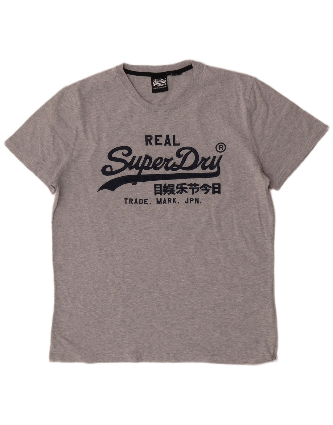 Superdry T-Shirt Graphique Homme 2XL Gris Coton