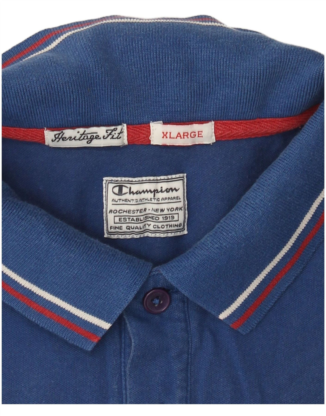 Champion Polo Heritage Fit Homme Bleu XL