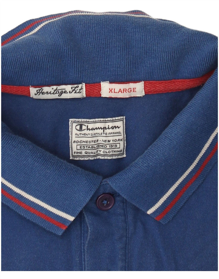 Champion Polo Heritage Fit Homme Bleu XL