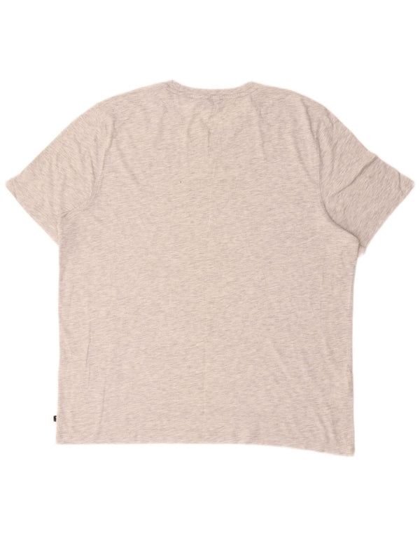 Ted Baker T-Shirt graphique pour hommes taille 6 2XL gris coton moucheté