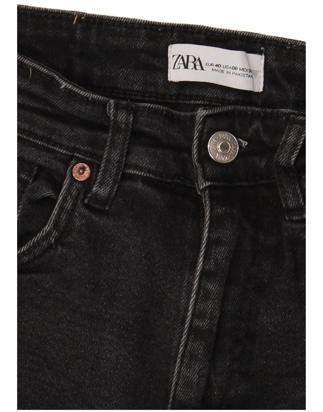 Zara Jean skinny pour femme EU 40 Medium W30 L26 Noir