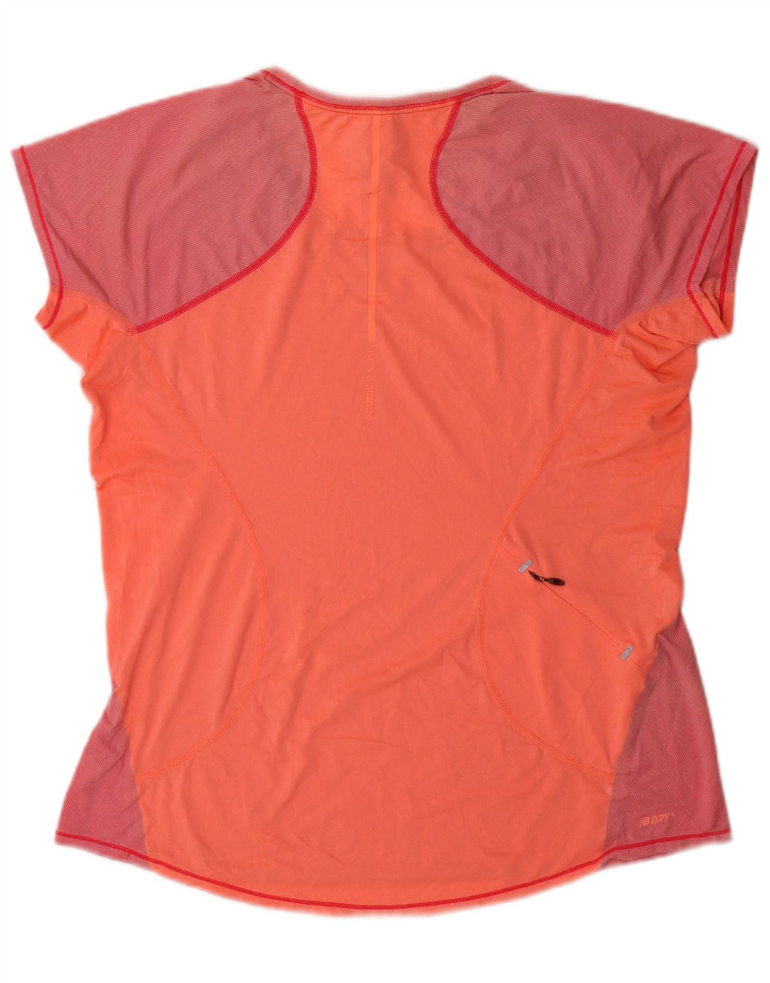 NEW BALANCE T-Shirt Femme Top UK 18 XL Rose Colorblock Nylon