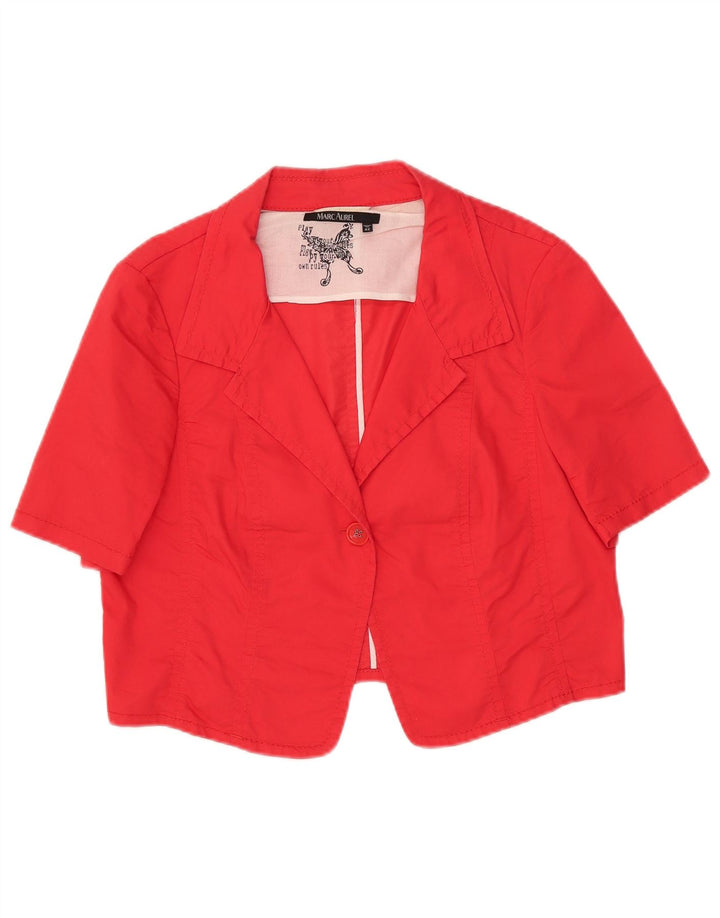 Marc Aurel Veste blazer courte à manches courtes pour femme IT 42 Rouge moyen