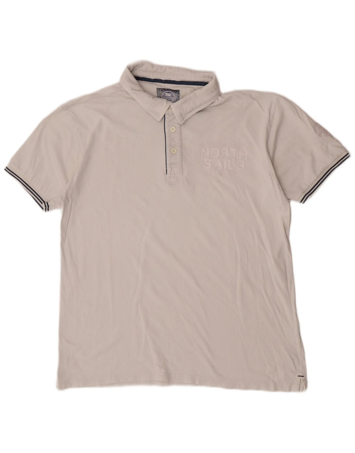 North Sails Polo graphique homme 2XL coton blanc