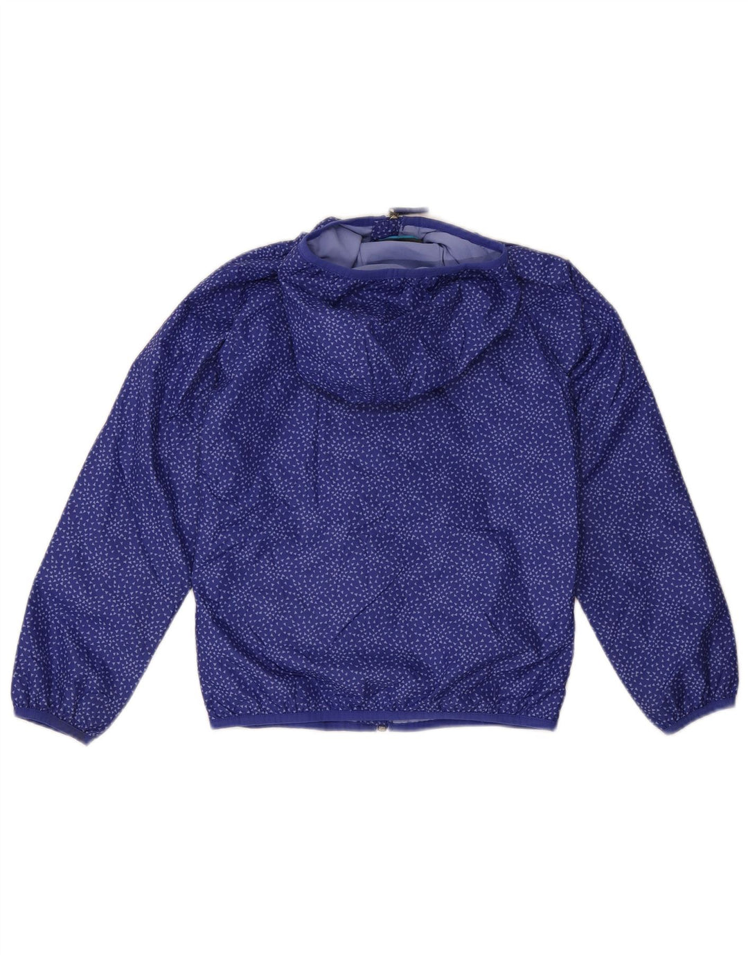 Columbia Veste de Pluie à Capuche Fille 7-8 Ans Petit Bleu Géométrique Polyester
