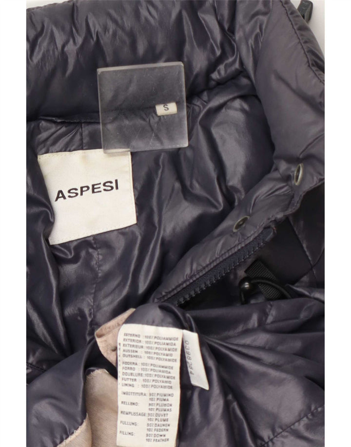 Aspesi Veste matelassée pour femme UK 10 Small Bleu marine Polyamide