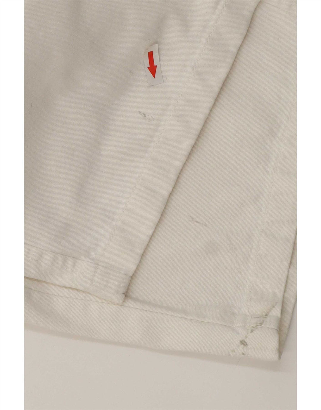 Zara Pantalon cargo droit pour femme EU 42 Large W32 L32 Blanc