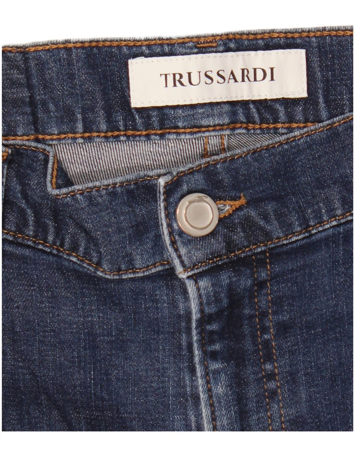 TRUSSARDI Jean Slim W34 L32 Bleu Marine Homme