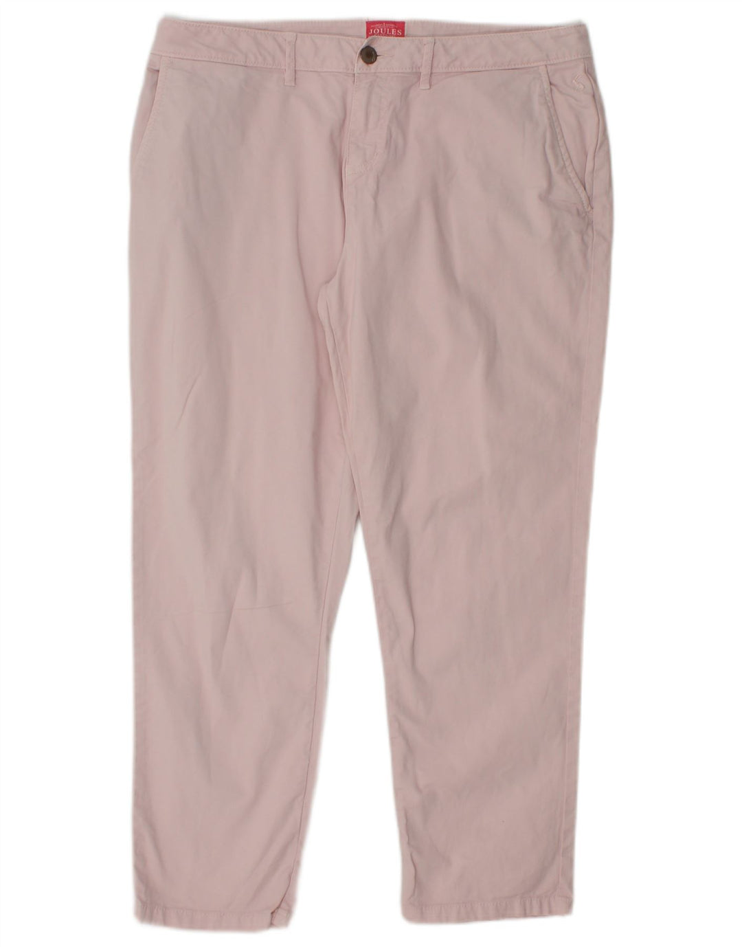 JOULES Pantalon Chino Fuselé Femme UK 14 Large W32 L25 Coton Rose