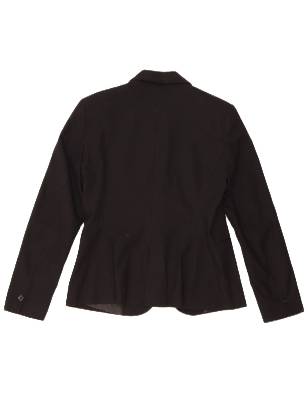 Zara Femme 1 Bouton Blazer Veste EU 40 Moyen Noir