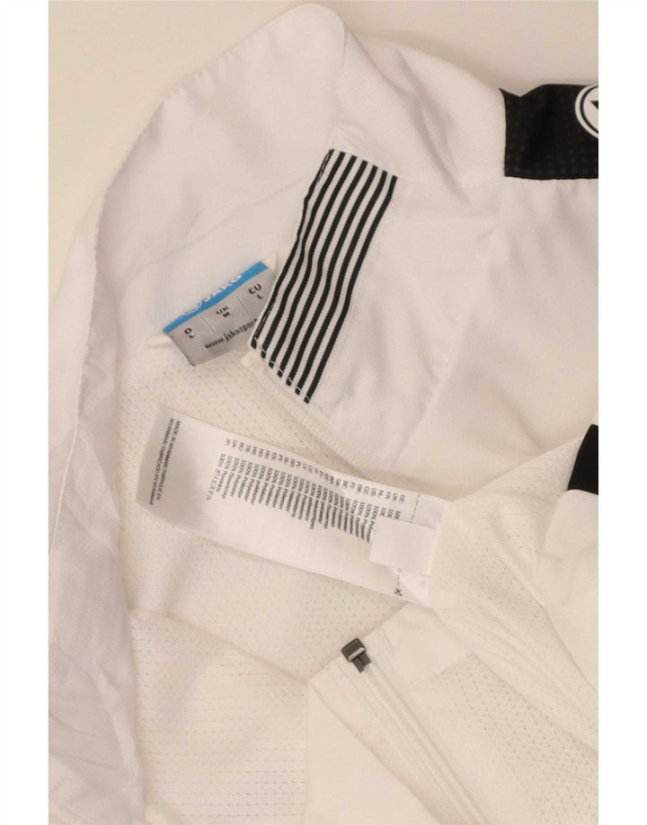 Jako Veste de survêtement graphique pour homme en polyester color block blanc moyen