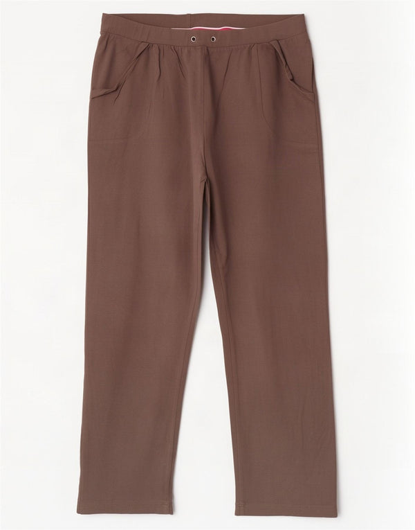 Ellesse Pantalon de survêtement pour femme UK 12 Marron moyen Coton