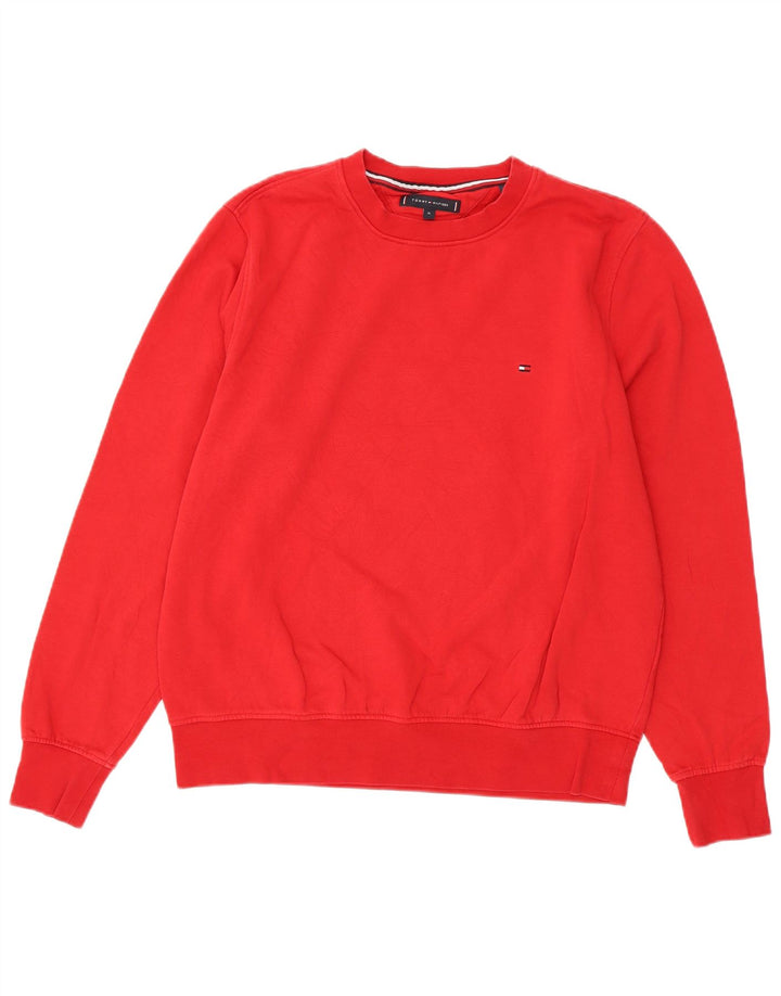 TOMMY HILFIGER Sweat-Shirt Homme XL Rouge Coton