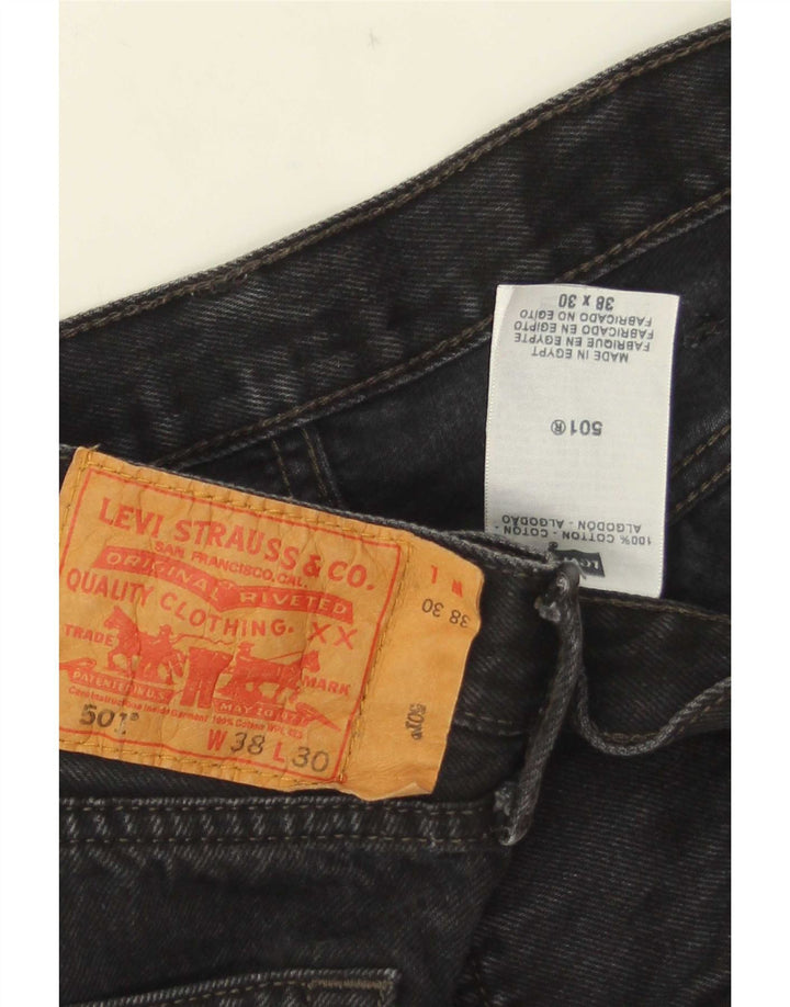 Levi's Jean Droit 501 Homme Noir W38 L30 Coton