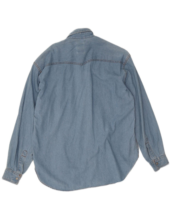 Casucci Chemise en Jean Bleu Moyen Coton Homme