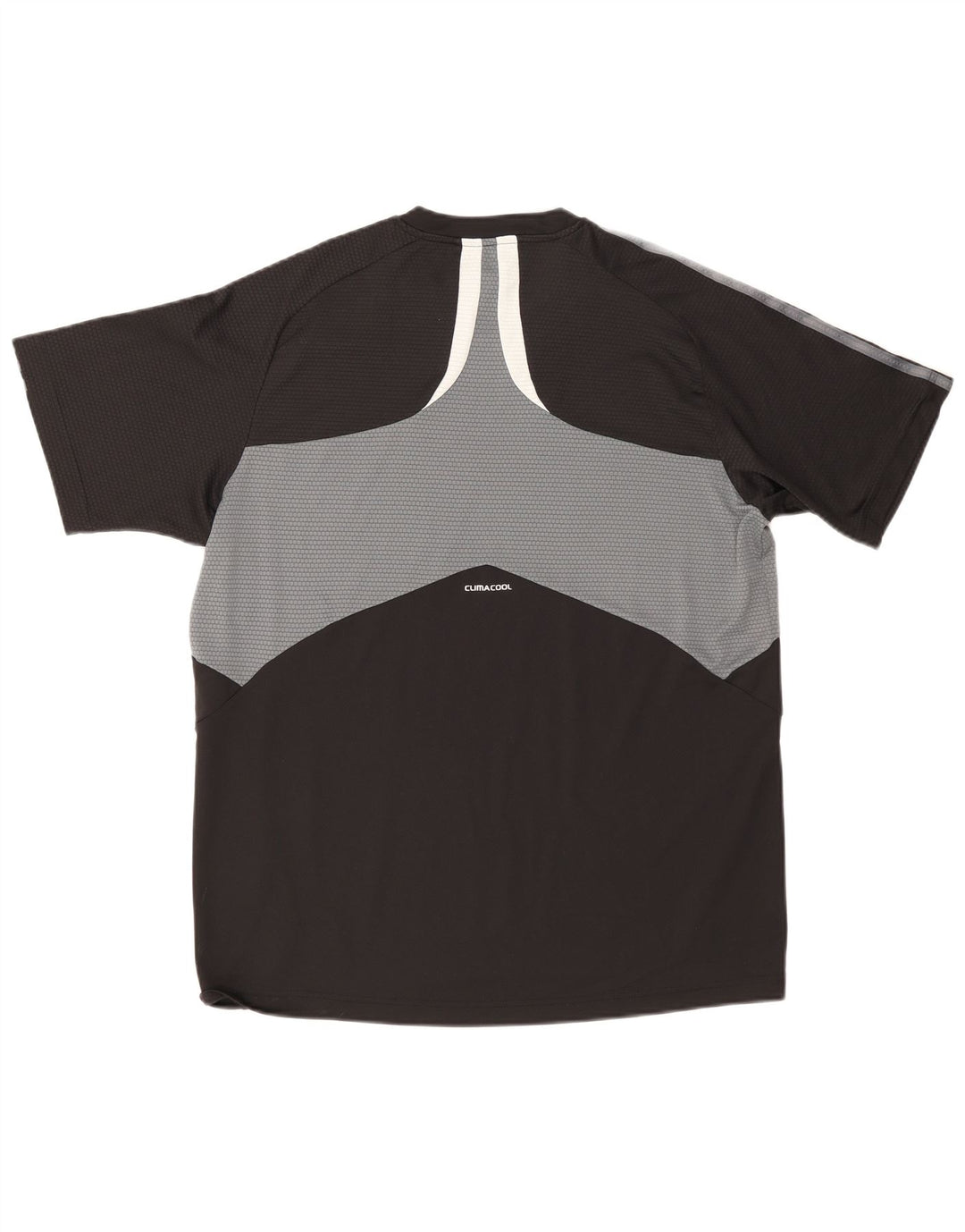 Adidas Hommes Climacool T-Shirt Top Large Noir Colorblock