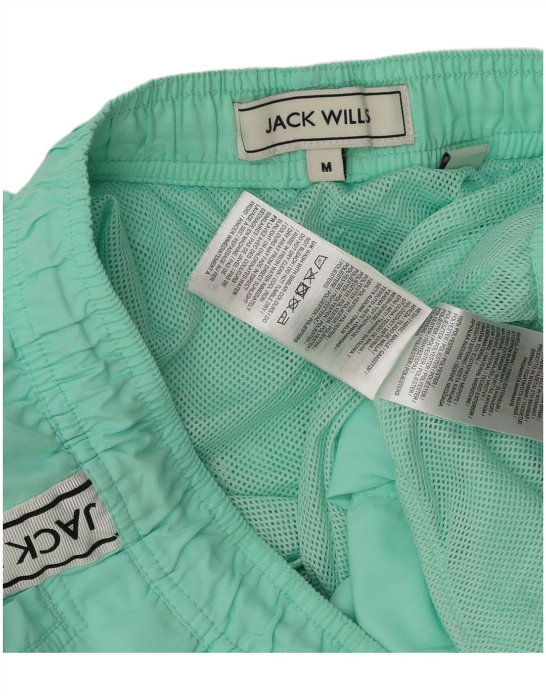 Jack Wills Short de Bain Graphique Homme Turquoise Moyen Colourblock
