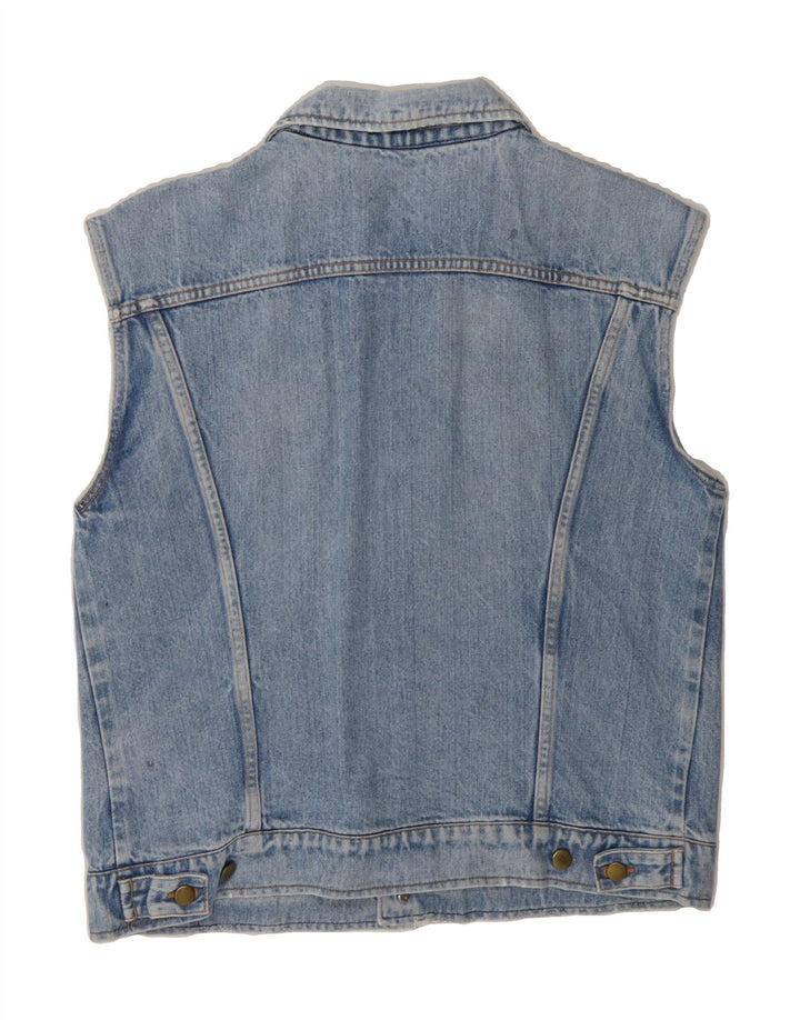 LEMON Mens Denim Gilet UK 36 Small Blue Vintage Lemon and Second-Hand Lemon from Messina Hembry 