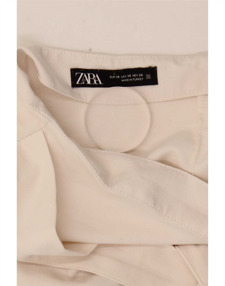 Zara Femme Jupe-short XS W24 Blanc Polyester