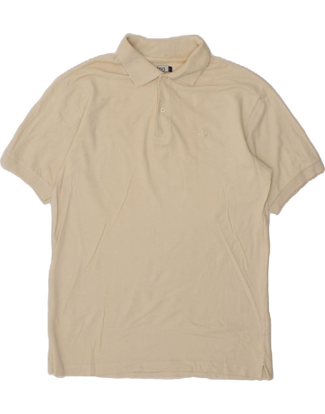 ASICS Mens Polo Shirt Large Yellow Cotton Vintage Asics and Second-Hand Asics from Messina Hembry 