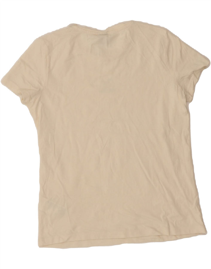 PUMA Womens T-Shirt Top UK 14 Medium Off White Cotton Vintage Puma and Second-Hand Puma from Messina Hembry 