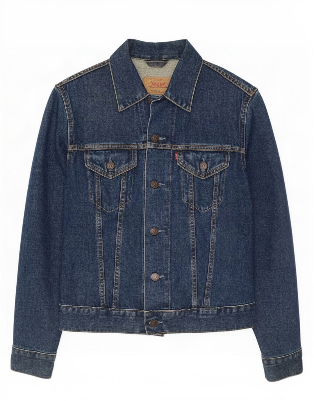 Levi's Veste en Jean Fille 11-12 ans Bleu Moyen Coton
