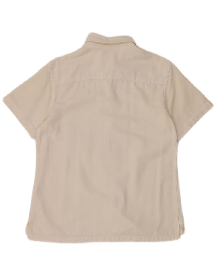 MURPHY & NYE Chemise à manches courtes Marine Heritage pour femme UK 14 Blanc moyen
