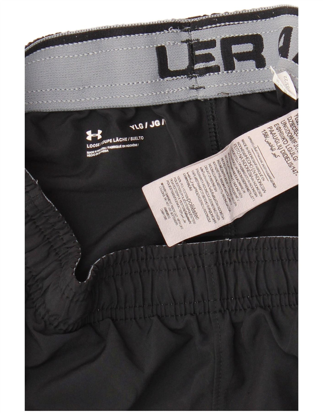 UNDER ARMOUR Short de sport graphique pour garçon 11-12 ans Grand Noir Polyester