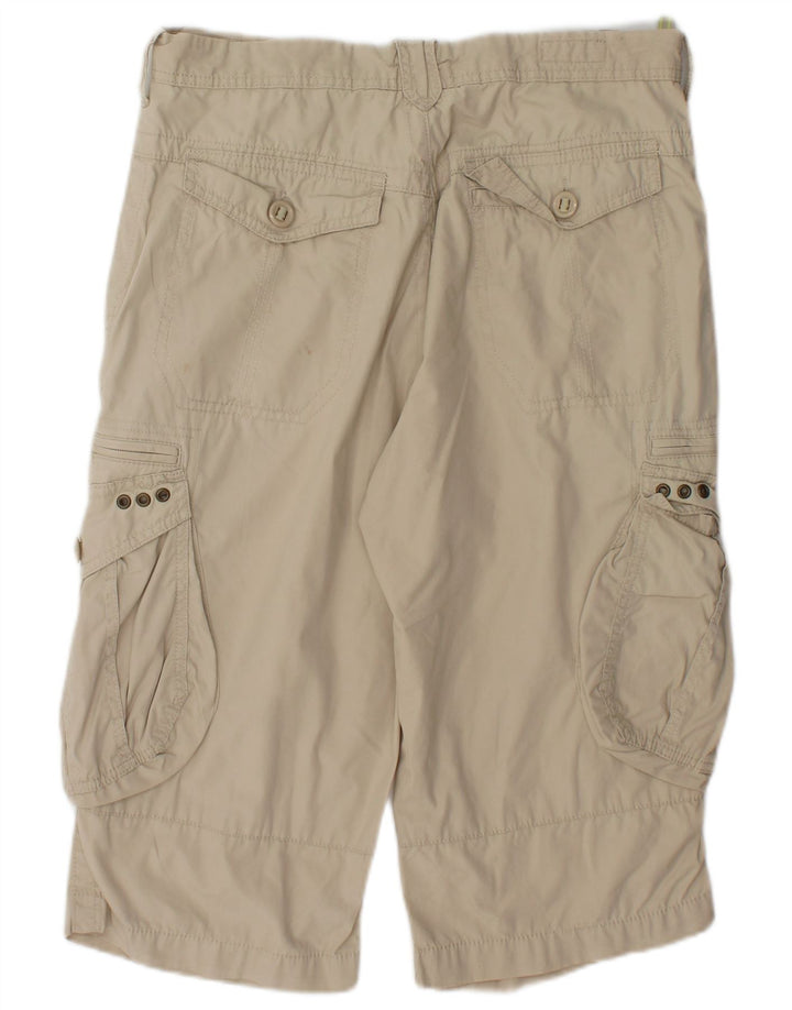 Marks & Spencer Bermuda cargo pour homme W34 Grand coton beige