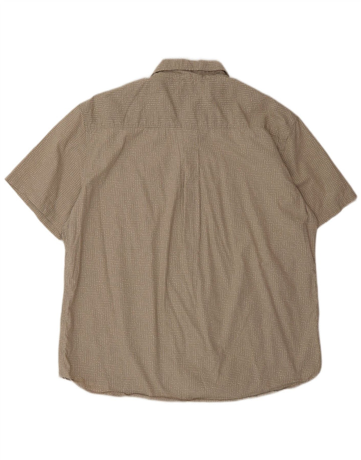 Eddie Bauer Chemise à manches courtes pour homme XL en coton à pois gris