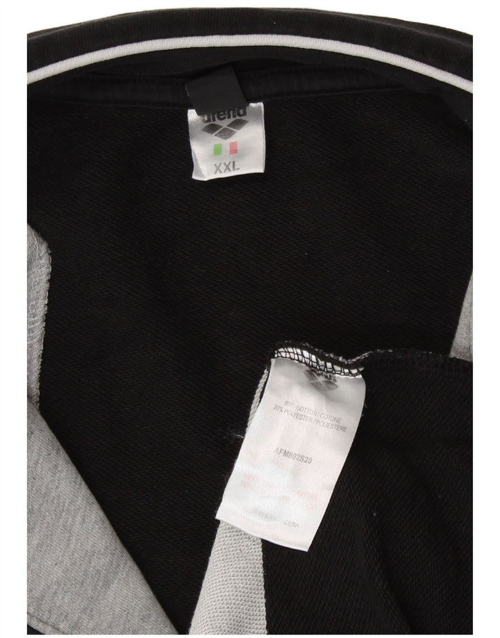 Arena Veste de Survêtement Homme 2XL Noir Colourblock Coton
