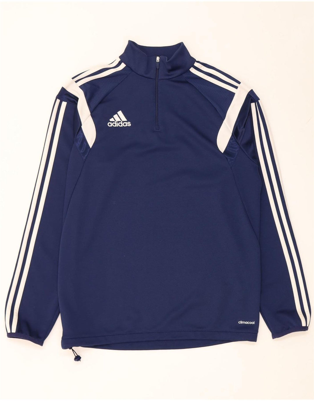 Adidas Haut de Survêtement Climacool Pull Homme Bleu Marine Moyen Colorblock