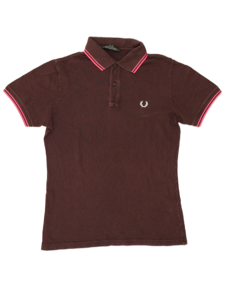 Fred Perry Polo Homme Petit Marron Coton