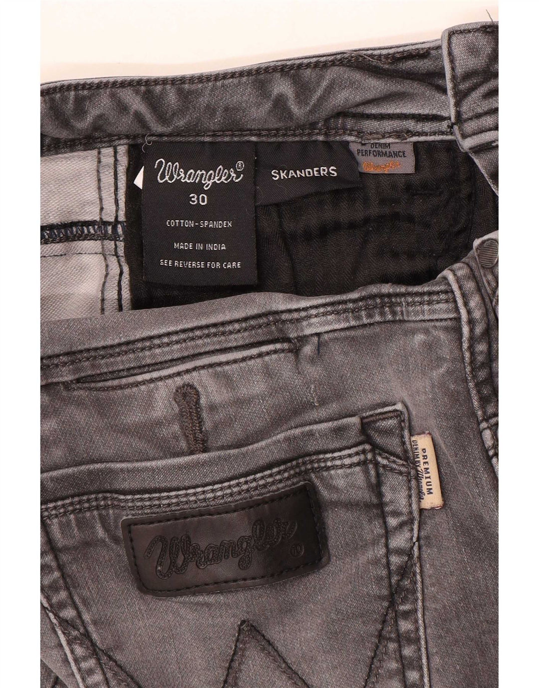 Wrangler Jean Slim Femme Skanders W30 L31 Gris Coton