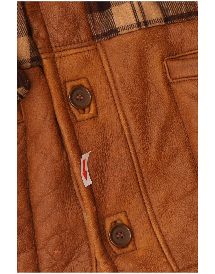 Barbieri Veste en Shearling Homme IT 48 Marron Moyen à Carreaux