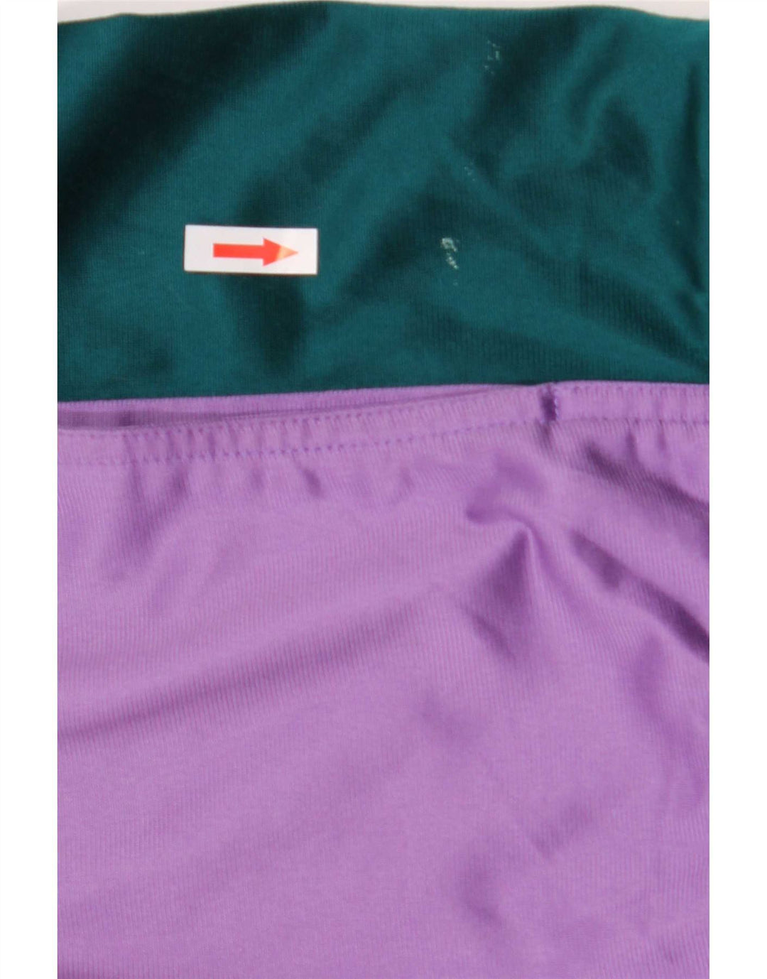 vintage Mens Survêtement Top Veste Grand Vert Colourblock Polyester