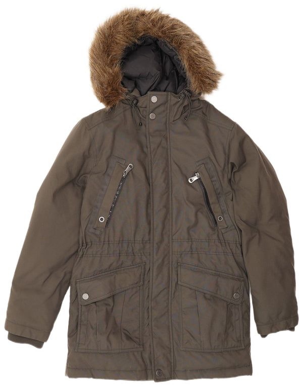 Esprit Parka à capuche pour homme UK 38 Gris moyen