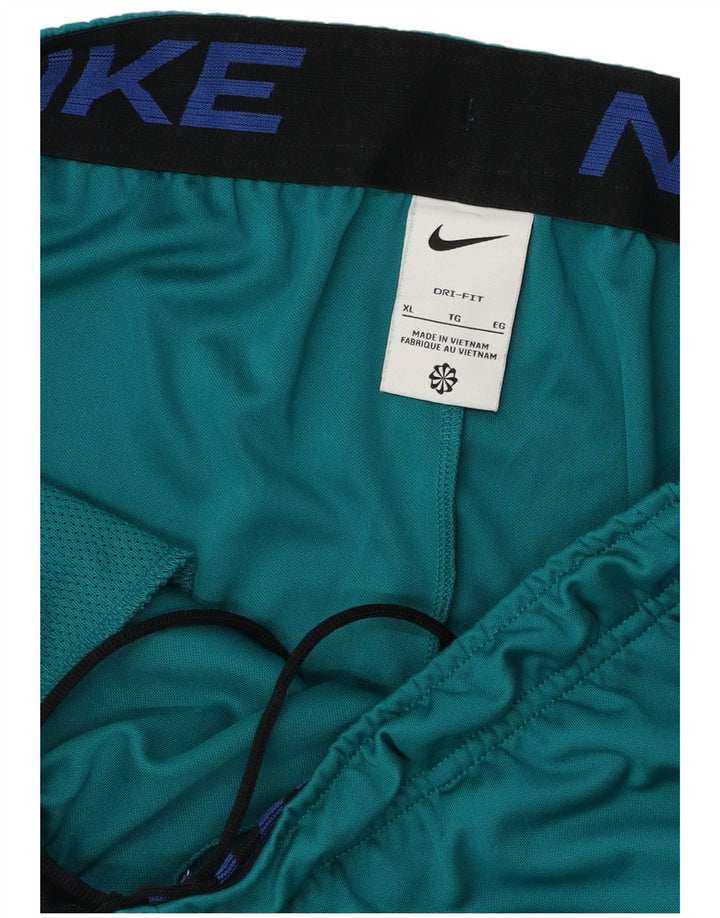 Nike Short de sport Dri Fit pour homme XL Turquoise Polyester