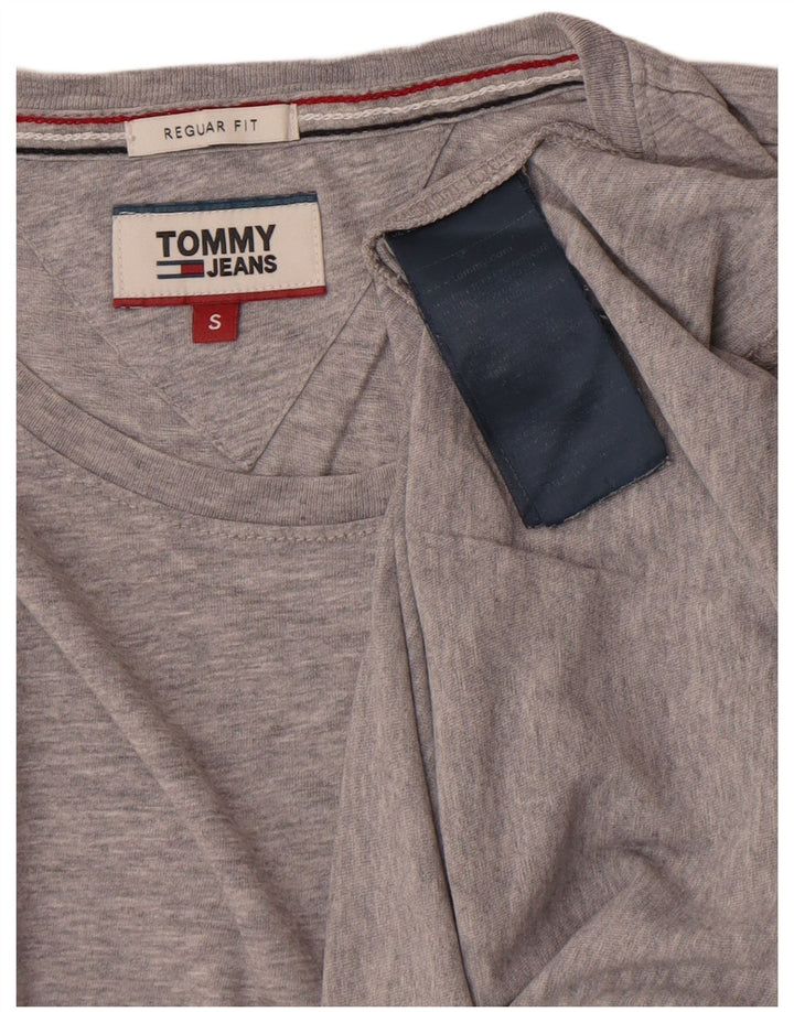 Tommy Hilfiger T-shirt coupe classique pour homme, petit, gris, coton