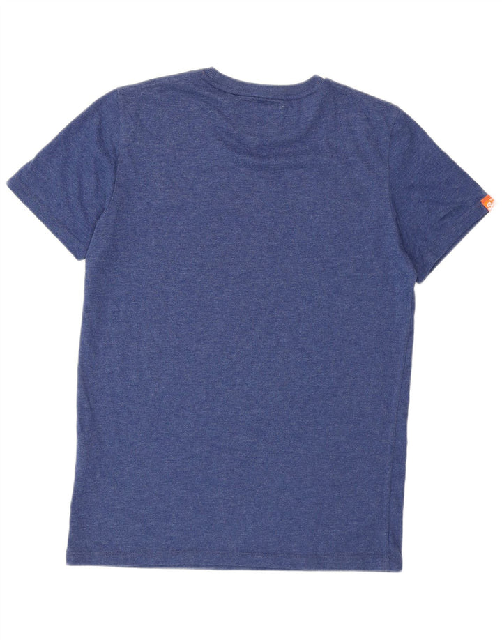 Superdry T-Shirt Homme Bleu Moyen Coton