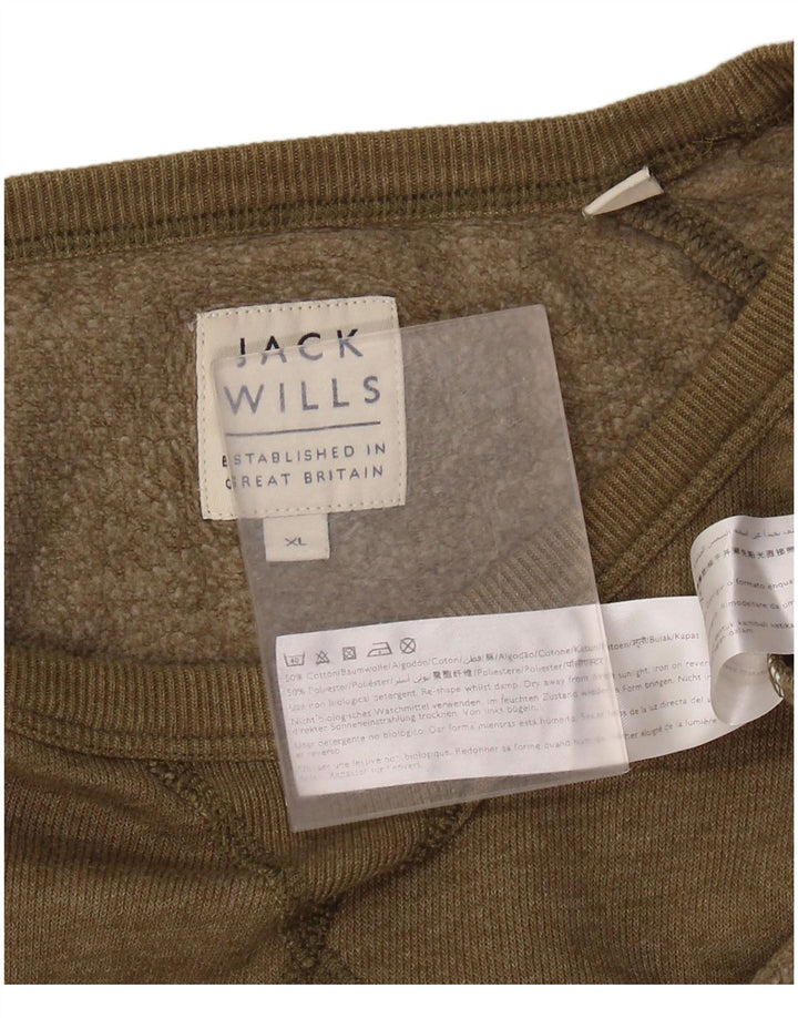 Jack Wills Sweat-Shirt Homme XL Kaki Coton