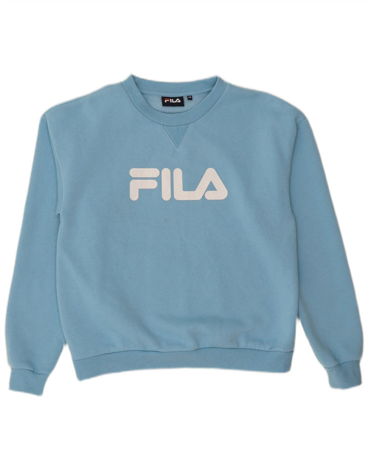 Fila Sweat-shirt graphique pour homme XS Bleu Polyester