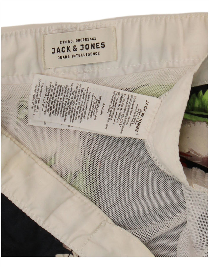 JACK & JONES Short de Bain Homme Noir Moyen Floral Polyester