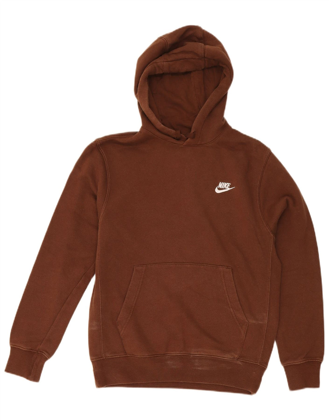 Nike Pull à capuche pour homme Petit coton marron