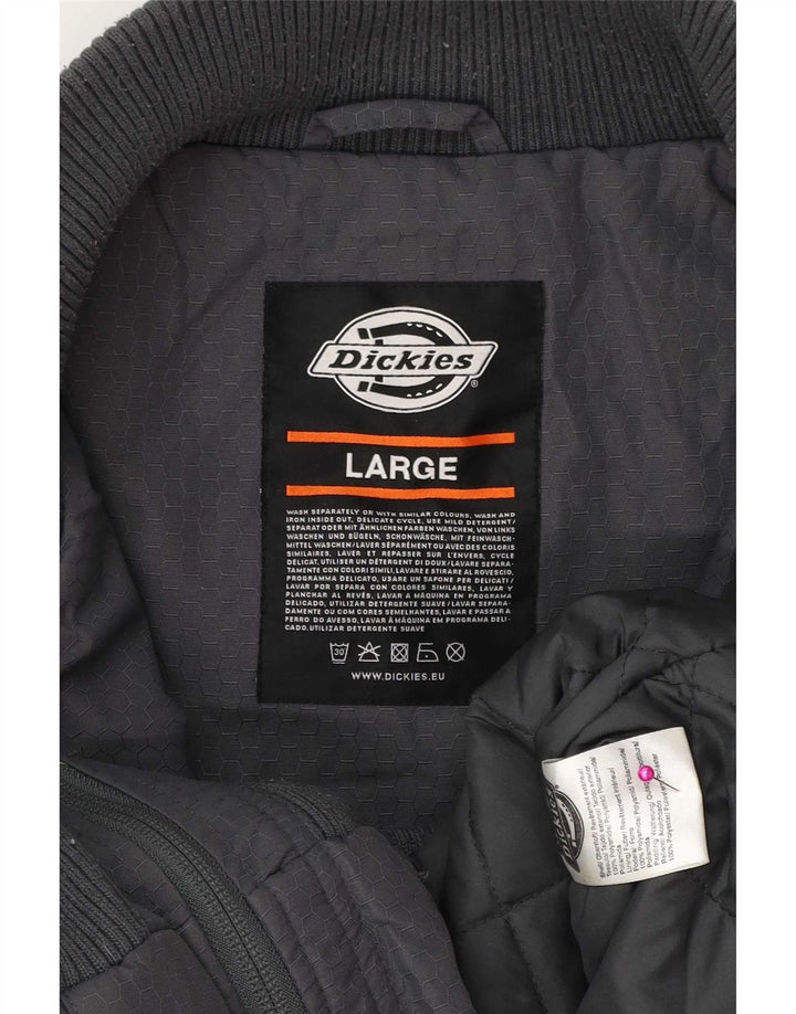Dickies Veste Bomber Homme UK 40 Large Gris Polyamide