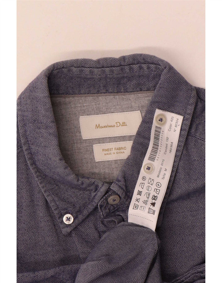Massimo Dutti Chemise Homme Coton Bleu Moyen